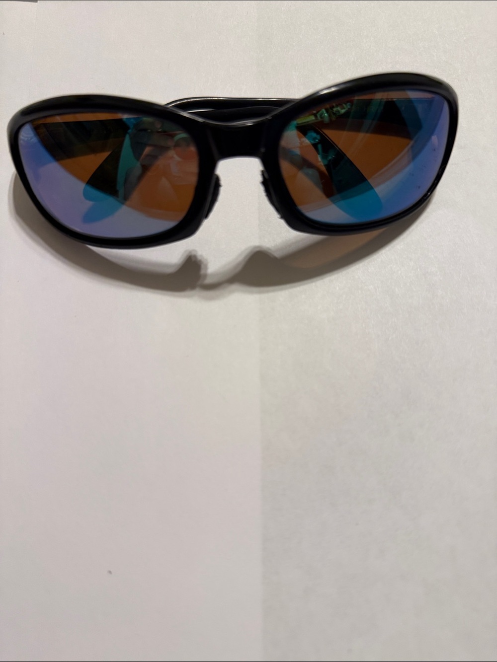 Costa Harpoon HR 11 Black Frame Sunglasses with Blue and Brown Mirrored Lenses